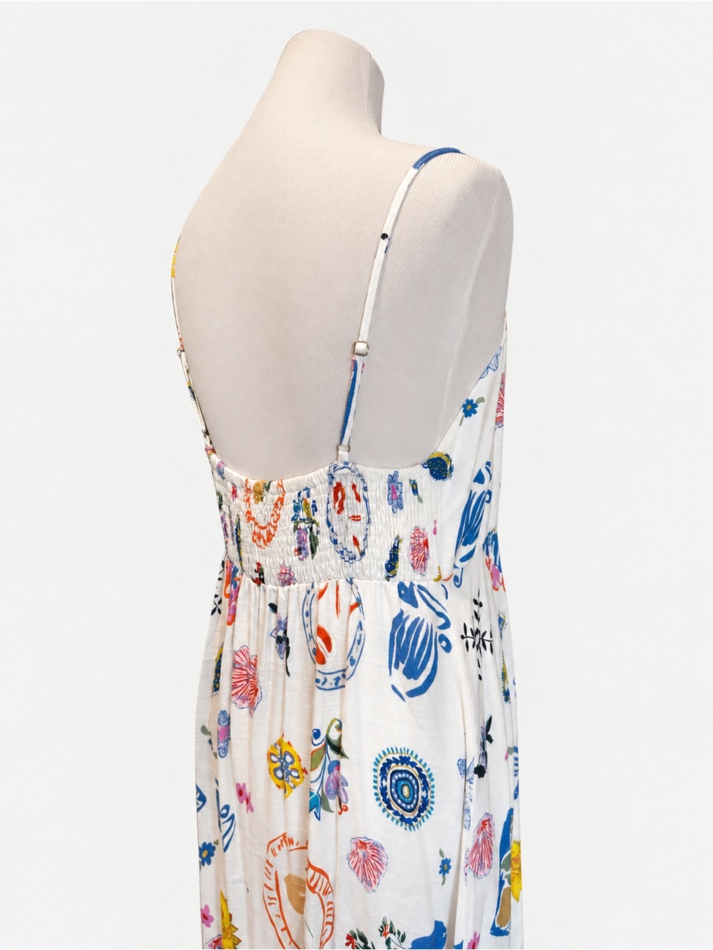 Label of Love Mediterranean Market Linen Blend Maxi Dress La Dolce Vita XL NWT - Picture 3 of 13